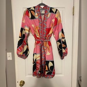 Abstract print dress